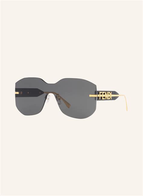 fendi sonnenbrille schwarz gold|Damen Sonnenbrillen .